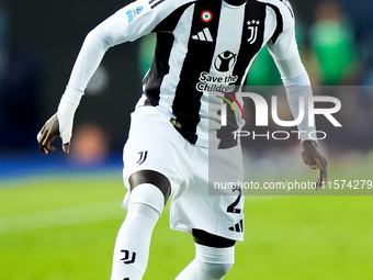 Timothy Weah of Juventus FC during the Serie A Enilive match between Empoli FC and Juventus FC at Stadio Carlo Castellani on September 14, 2...