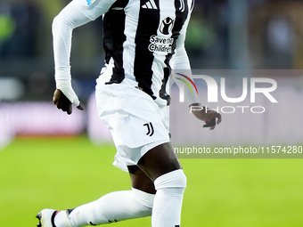 Timothy Weah of Juventus FC during the Serie A Enilive match between Empoli FC and Juventus FC at Stadio Carlo Castellani on September 14, 2...