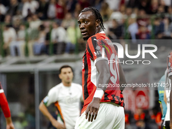 Tammy Abraham plays during the Serie A match between AC Milan and Venezia FC in Milano, Italy, on September 14, 2024, at Stadio Giuseppe Mea...