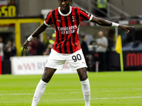 Tammy Abraham plays during the Serie A match between AC Milan and Venezia FC in Milano, Italy, on September 14, 2024, at Stadio Giuseppe Mea...