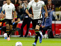 Antonio Candela plays during the Serie A match between AC Milan and Venezia FC in Milano, Italy, on September 14, 2024, at Stadio Giuseppe M...