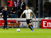 Antonio Candela plays during the Serie A match between AC Milan and Venezia FC in Milano, Italy, on September 14, 2024, at Stadio Giuseppe M...