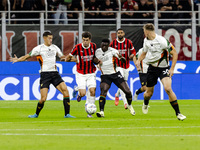 Christian Pulisic plays during the Serie A match between AC Milan and Venezia FC in Milano, Italy, on September 14, 2024, at Stadio Giuseppe...