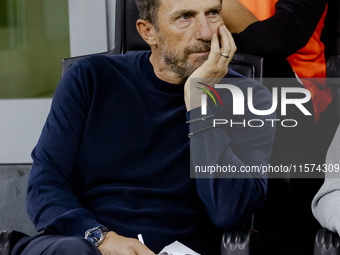 Eusebio Di Francesco plays during the Serie A match between AC Milan and Venezia FC in Milano, Italy, on September 14, 2024, at Stadio Giuse...