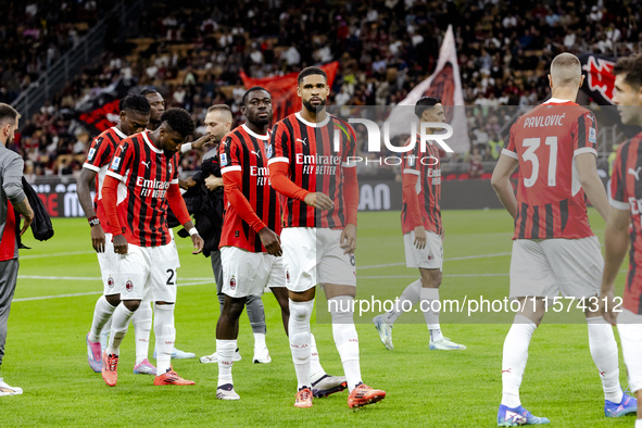 Ruben Loftus-Cheek plays during the Serie A match between AC Milan and Venezia FC in Milano, Italy, on September 14, 2024, at Stadio Giusepp...