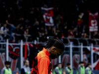 Rafael Leao plays during the Serie A match between AC Milan and Venezia FC in Milano, Italy, on September 14, 2024, at Stadio Giuseppe Meazz...