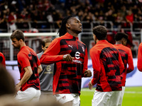 Rafael Leao plays during the Serie A match between AC Milan and Venezia FC in Milano, Italy, on September 14, 2024, at Stadio Giuseppe Meazz...