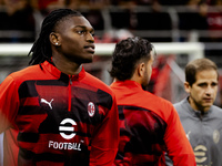 Rafael Leao plays during the Serie A match between AC Milan and Venezia FC in Milano, Italy, on September 14, 2024, at Stadio Giuseppe Meazz...