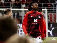 Rafael Leao plays during the Serie A match between AC Milan and Venezia FC in Milano, Italy, on September 14, 2024, at Stadio Giuseppe Meazz...