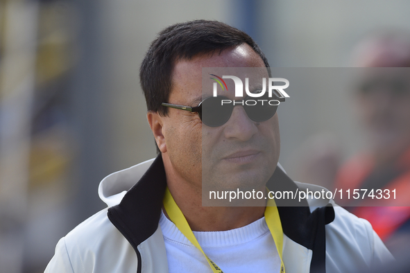 Andrea Langella President of SS Juve Stabia during the Serie B match between SS Juve Stabia and Palermo FC at Stadio Romeo Menti Castellamma...