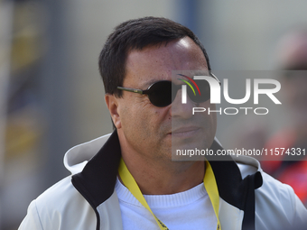 Andrea Langella President of SS Juve Stabia during the Serie B match between SS Juve Stabia and Palermo FC at Stadio Romeo Menti Castellamma...