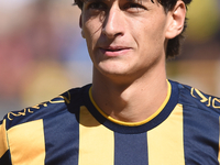 Romano Floriani Mussolini of SS Juve Stabia during the Serie B match between SS Juve Stabia and Palermo FC at Stadio Romeo Menti Castellamma...