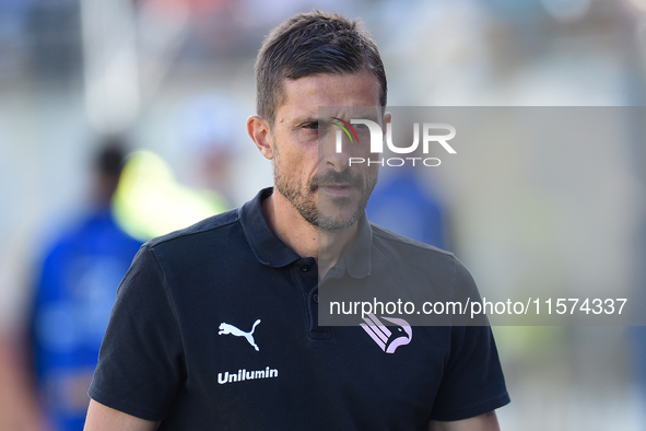 Alessio Dionisi Head Coach of Palermo FC during the Serie B match between SS Juve Stabia and Palermo FC at Stadio Romeo Menti Castellammare...