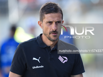 Alessio Dionisi Head Coach of Palermo FC during the Serie B match between SS Juve Stabia and Palermo FC at Stadio Romeo Menti Castellammare...