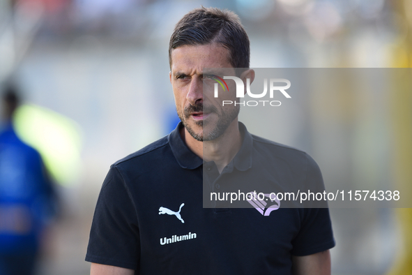 Alessio Dionisi Head Coach of Palermo FC during the Serie B match between SS Juve Stabia and Palermo FC at Stadio Romeo Menti Castellammare...