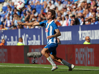 Carlos Romero plays during the match between RCD Espanyol and Deportivo Alaves, corresponding to week 5 of LaLiga EA Sports, at the RCDE Sta...