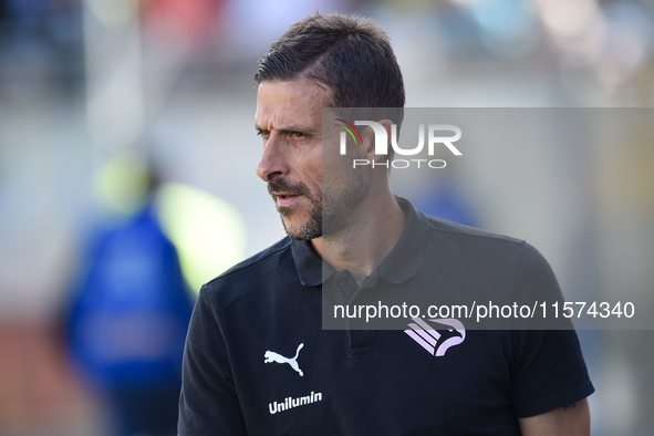 Alessio Dionisi Head Coach of Palermo FC during the Serie B match between SS Juve Stabia and Palermo FC at Stadio Romeo Menti Castellammare...