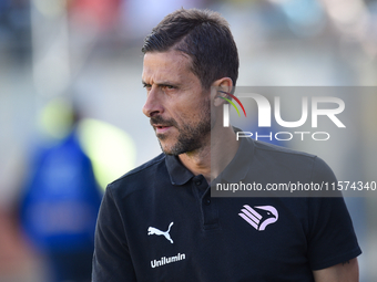 Alessio Dionisi Head Coach of Palermo FC during the Serie B match between SS Juve Stabia and Palermo FC at Stadio Romeo Menti Castellammare...