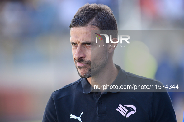 Alessio Dionisi Head Coach of Palermo FC during the Serie B match between SS Juve Stabia and Palermo FC at Stadio Romeo Menti Castellammare...