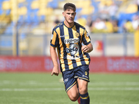 Andrea Adorante of SS Juve Stabia during the Serie B match between SS Juve Stabia and Palermo FC at Stadio Romeo Menti Castellammare Di Stab...