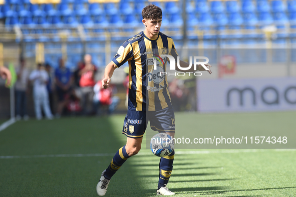 Matteo Baldi of SS Juve Stabia during the Serie B match between SS Juve Stabia and Palermo FC at Stadio Romeo Menti Castellammare Di Stabia...