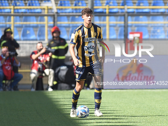 Matteo Baldi of SS Juve Stabia during the Serie B match between SS Juve Stabia and Palermo FC at Stadio Romeo Menti Castellammare Di Stabia...