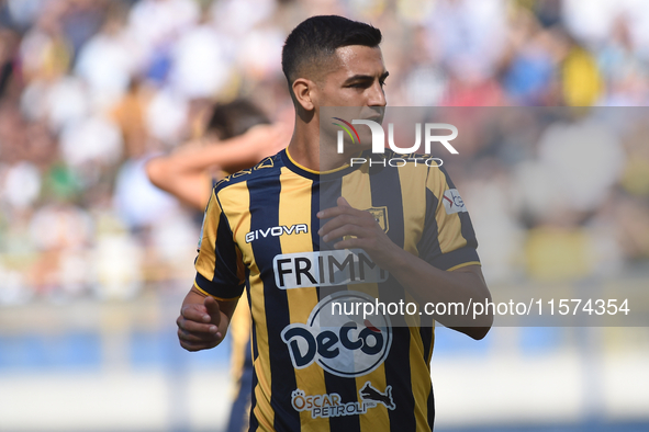 Nicola Mosti of SS Juve Stabia during the Serie B match between SS Juve Stabia and Palermo FC at Stadio Romeo Menti Castellammare Di Stabia...