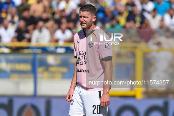 Thomas Henry of Palermo FC during the Serie B match between SS Juve Stabia and Palermo FC at Stadio Romeo Menti Castellammare Di Stabia Ital...