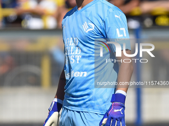 Sebastiano Desplanches of Palermo FC during the Serie B match between SS Juve Stabia and Palermo FC at Stadio Romeo Menti Castellammare Di S...