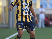 Matteo Baldi of SS Juve Stabia during the Serie B match between SS Juve Stabia and Palermo FC at Stadio Romeo Menti Castellammare Di Stabia...