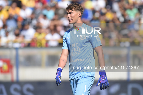 Sebastiano Desplanches of Palermo FC during the Serie B match between SS Juve Stabia and Palermo FC at Stadio Romeo Menti Castellammare Di S...