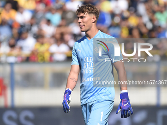 Sebastiano Desplanches of Palermo FC during the Serie B match between SS Juve Stabia and Palermo FC at Stadio Romeo Menti Castellammare Di S...