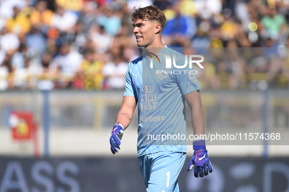 Sebastiano Desplanches of Palermo FC during the Serie B match between SS Juve Stabia and Palermo FC at Stadio Romeo Menti Castellammare Di S...