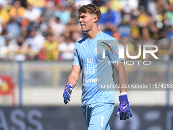 Sebastiano Desplanches of Palermo FC during the Serie B match between SS Juve Stabia and Palermo FC at Stadio Romeo Menti Castellammare Di S...