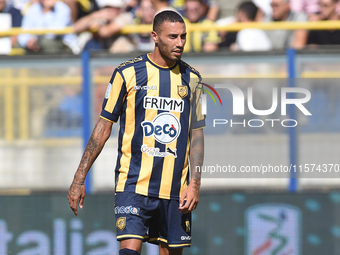 Kevin Piscopo of SS Juve Stabia during the Serie B match between SS Juve Stabia and Palermo FC at Stadio Romeo Menti Castellammare Di Stabia...