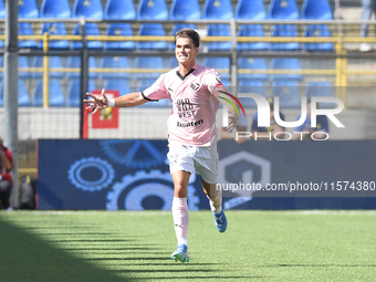 Jacopo Segre of Palermo FC celebrates after scoring during the Serie B match between SS Juve Stabia and Palermo FC at Stadio Romeo Menti Cas...