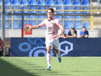 Jacopo Segre of Palermo FC celebrates after scoring during the Serie B match between SS Juve Stabia and Palermo FC at Stadio Romeo Menti Cas...