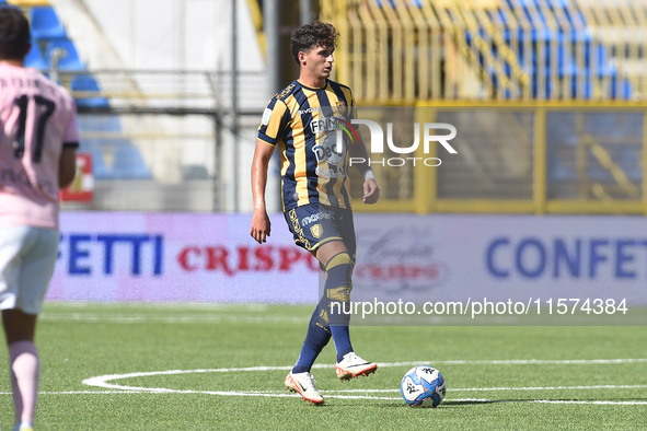 Marco Ruggero of SS Juve Stabia during the Serie B match between SS Juve Stabia and Palermo FC at Stadio Romeo Menti Castellammare Di Stabia...