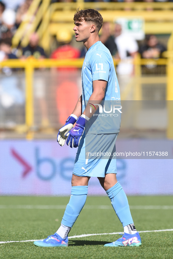 Sebastiano Desplanches of Palermo FC during the Serie B match between SS Juve Stabia and Palermo FC at Stadio Romeo Menti Castellammare Di S...