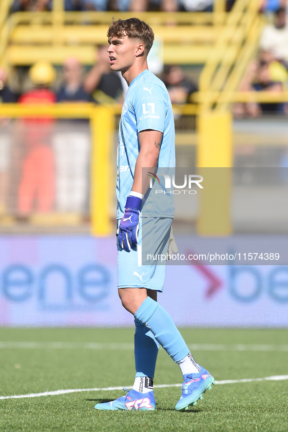 Sebastiano Desplanches of Palermo FC during the Serie B match between SS Juve Stabia and Palermo FC at Stadio Romeo Menti Castellammare Di S...