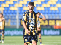 Andrea Adorante of SS Juve Stabia during the Serie B match between SS Juve Stabia and Palermo FC at Stadio Romeo Menti Castellammare Di Stab...