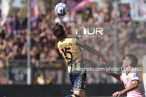 Romano Floriani of SS Juve Stabia during the Serie B match between SS Juve Stabia and Palermo FC at Stadio Romeo Menti Castellammare Di Stab...