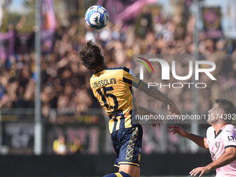 Romano Floriani of SS Juve Stabia during the Serie B match between SS Juve Stabia and Palermo FC at Stadio Romeo Menti Castellammare Di Stab...