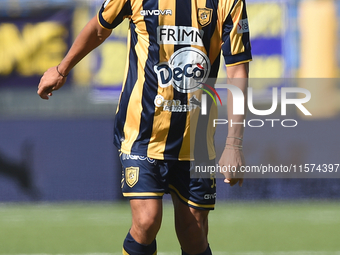 Giuseppe Leone of SS Juve Stabia during the Serie B match between SS Juve Stabia and Palermo FC at Stadio Romeo Menti Castellammare Di Stabi...