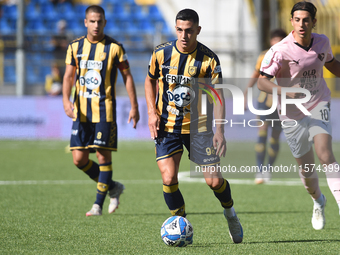 Nicola Mosti of SS Juve Stabia during the Serie B match between SS Juve Stabia and Palermo FC at Stadio Romeo Menti Castellammare Di Stabia...