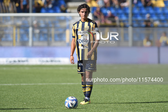 Giuseppe Leone of SS Juve Stabia during the Serie B match between SS Juve Stabia and Palermo FC at Stadio Romeo Menti Castellammare Di Stabi...