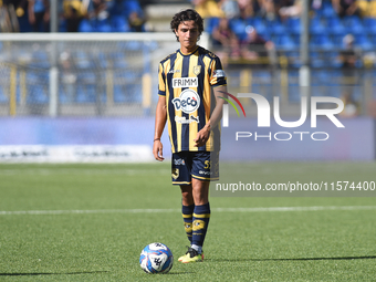 Giuseppe Leone of SS Juve Stabia during the Serie B match between SS Juve Stabia and Palermo FC at Stadio Romeo Menti Castellammare Di Stabi...