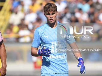 Sebastiano Desplanches of Palermo FC during the Serie B match between SS Juve Stabia and Palermo FC at Stadio Romeo Menti Castellammare Di S...