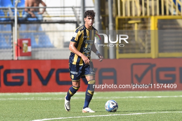 Marco Ruggero of SS Juve Stabia during the Serie B match between SS Juve Stabia and Palermo FC at Stadio Romeo Menti Castellammare Di Stabia...