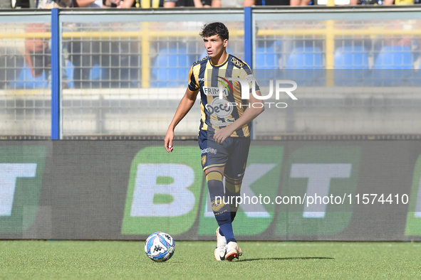 Marco Ruggero of SS Juve Stabia during the Serie B match between SS Juve Stabia and Palermo FC at Stadio Romeo Menti Castellammare Di Stabia...